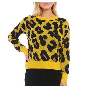 NWT Gianni Bini Cami Leopard Sweater